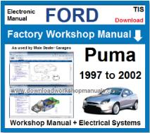 Ford puma Service Repair Workshop Manual